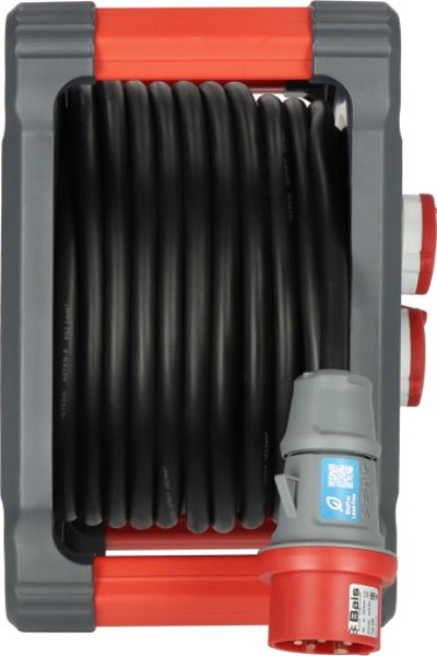 Brennenstuhl 9222300120, Svart, Blå, Röd, Plast, 3 AC-uttag, CEE, Typ E / F, Rak, 30 m - 9222300120