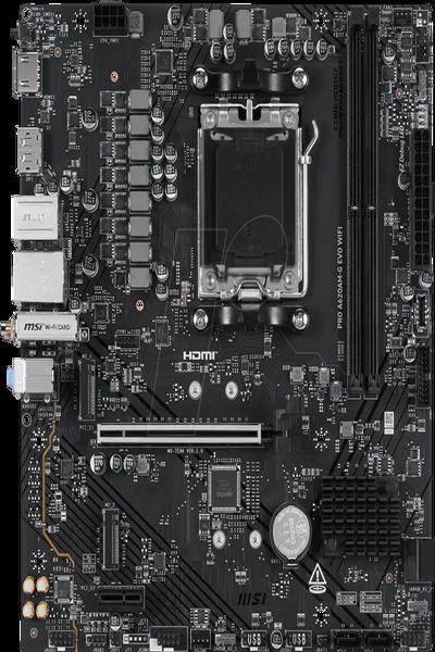 MSI Pro A620AM-G Evo WiFi AMD A620A Socket AM5 micro ATX - Motherboard - AMD Socket AM5 (Ryzen Zen4) - 7E96-001R