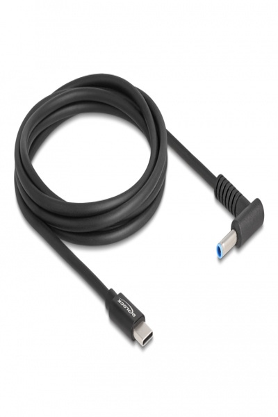 Delock Strömkabel - 24-stifts USB-C (hane) till DC-uttag 4,5 x 3,0 mm (hane) vinklad - 87971