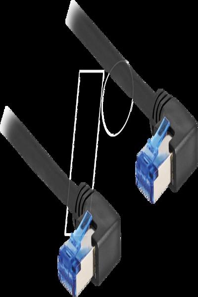 Delock Nätverkskabel - RJ-45 (hane) rätvinklad till RJ-45 (hane) rätvinklad - 80213