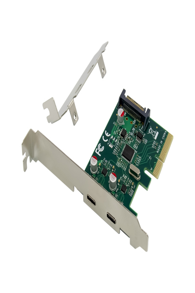 Conceptronic PCI Express Card 2xPort USB 3.2 Gen2 Typ-C sw - Serial ATA - SATA - 110014607101