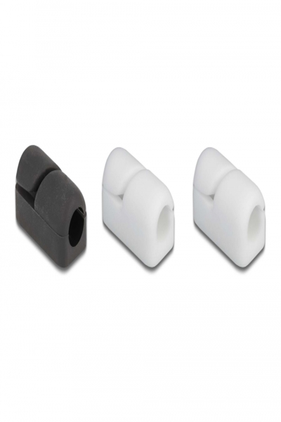 Delock Cable holder kit - desk mountable, surface mountable, wall mountable - 18404