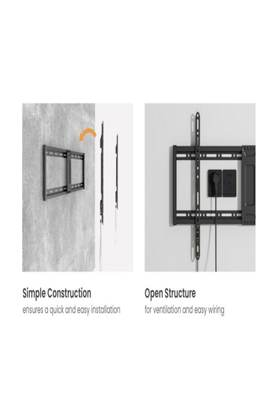 EQUIP WALL MOUNT 43"-95"/1TFT TILT/SLIM 1 JOINT 75KG BLACK