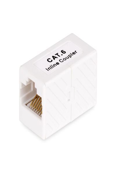 StarTech.com RJ45 Coupler 5-Pack, Inline Cat6 Coupler, Female to Female (F/F) T568 Connector, Unshielded Ethernet Cable Extension - IN-CAT6-COUPLER-U5
