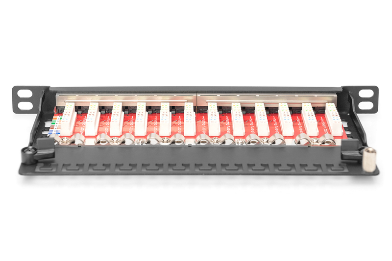 DIGITUS Cat6A patchpanel 12-portar - DN-91612S-SL-EA