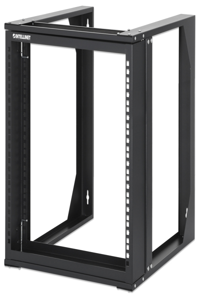 Intellinet 19" Wall Mount Open Frame Network Rack - 9U - Front-hinged Swing Frame Flat Pack - 2-Post - 17.7 in. Depth - Black RAL 9004 - Rack frame - Black - Steel - 30 kg - 9U - RoHS ANSI/EIA 310-E IEC 60297-3 - 716185