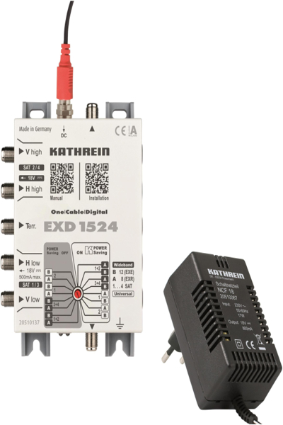 KATHREIN Multiswitch Câble Unique 2 Sorties EXD 1524