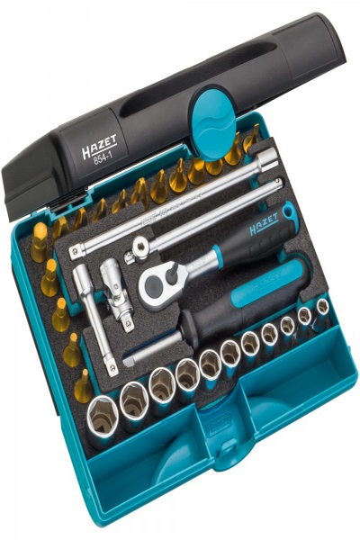 HAZET 854-1 Jeu de douilles 1/4" 33 têtes