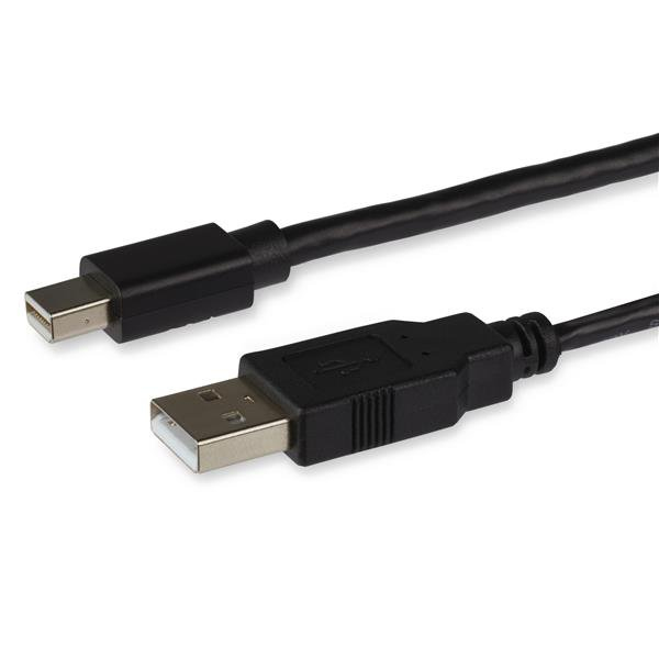 Mini DisplayPort to Dual-Link DVI Adapter - USB Powered - Dual Link Connectivity - Black - DVI Active Display Converter (MDP2DVID2) Video transformer - MDP2DVID2