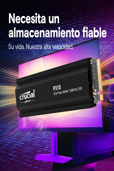 Crucial P310 - SSD - 2 TB - intern - M.2 2280 - PCIe 4.0 x4 (NVMe) - CT2000P310SSD5