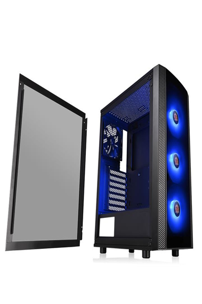 Thermaltake Versa J25 TG RGB Midi Tower PC Case - CA-1L8-00M1WN-01