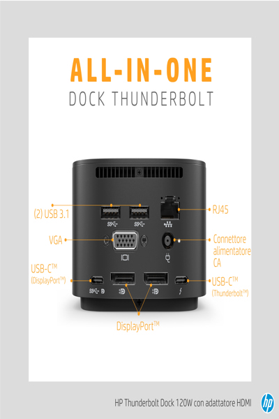 HP Thunderbolt Dock 230W G2: Docking Station - 3TR87AA#UUZ