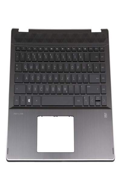 Clavier HP 8K2091 avec boîtier supérieur DE noir rétroéclairé