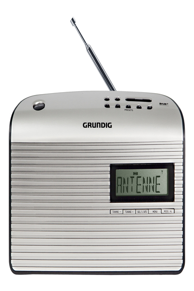 Grundig Music 7000X DAB+ BP, Portable, Digital, DAB+, FM, LCD, Silver, AC/Battery - GPR1252