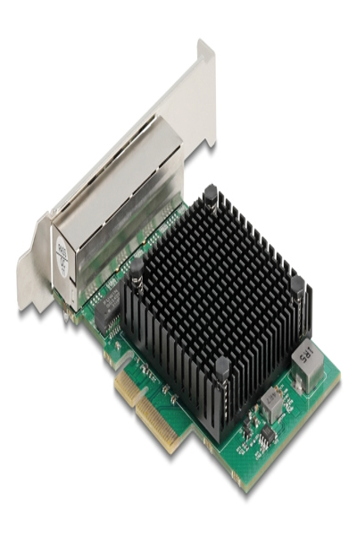 Delock PCI Express x4 Network Card 2.5 Gigabit LAN 4 x RJ45 - 88601