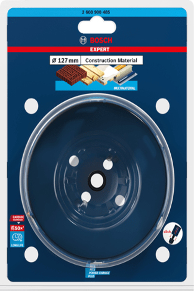 Bosch 2 608 900 485 - Single - Drill - Brick - Soft ceramic wall tile - Softwood - Blue - 6 cm - 12.7 cm