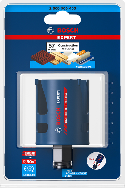 Bosch 2 608 900 465 - Single - Brick - Medium Density Fiberboard (MDF) - Plastic - Soft ceramic wall tile - Softwood - Blue - 6 cm - 5.7 cm - 1 pc(s)
