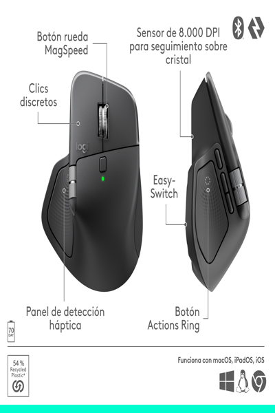 LOGITECH MX MASTER 4 GRAPHITE - 910-007562