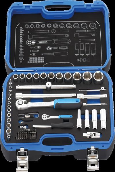 Jeu de douilles Gedore 19 BMC 20 1/4"+1/2"