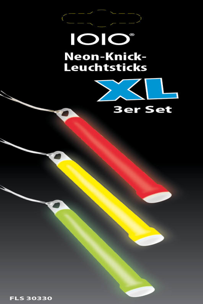 Olympia 40157 Glow stick Assorted colours 150 mm 20