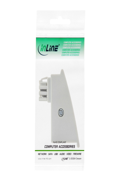 Adaptateur DSL InLine TAE-F - TAE-F mâle / RJ45 femelle - 8P2C pour Fritzbox - gris