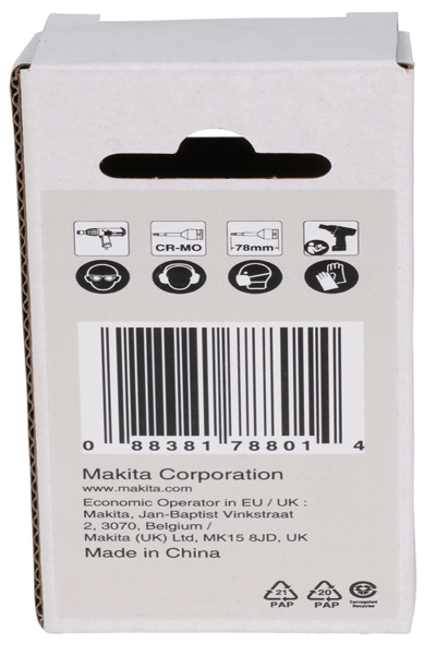 Makita Impact Black 1/2" Torx SteckschlÃƒÂ¼sseleinsatz Groesse T55 LÃƒÂ¤nge 78.0 mm