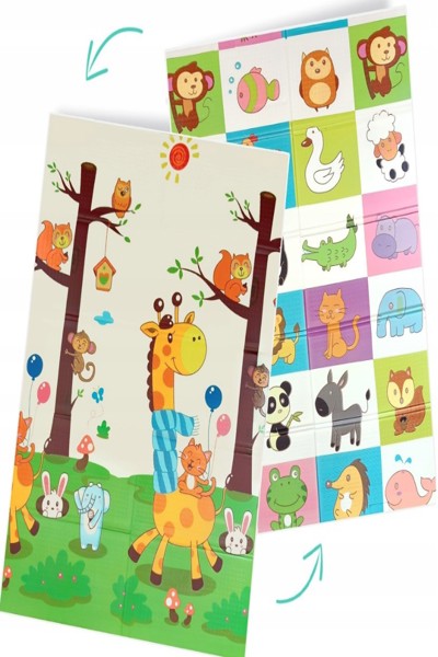 Tapis éducatif animaux Extralink 4374 (180 x 200 x 1 cm) avec sac