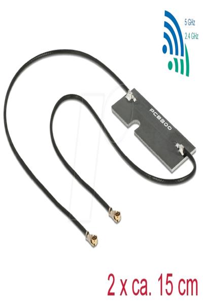 Delock WLAN Dubbelantenn - Antenn - 89569
