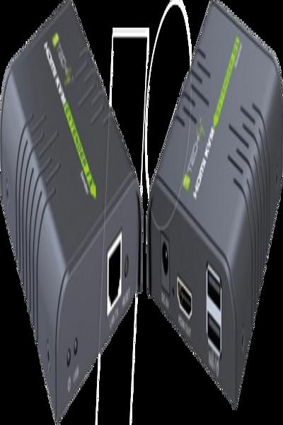 Techly 120m HDMI KVM extender over network cable - IDATA-HDMI-KVM2