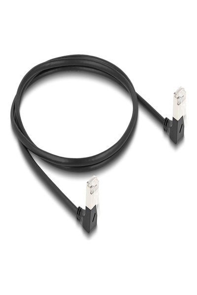 Câble réseau Delock - RJ-45 (P) coudé vers le bas vers RJ-45 (P) coudé vers le bas