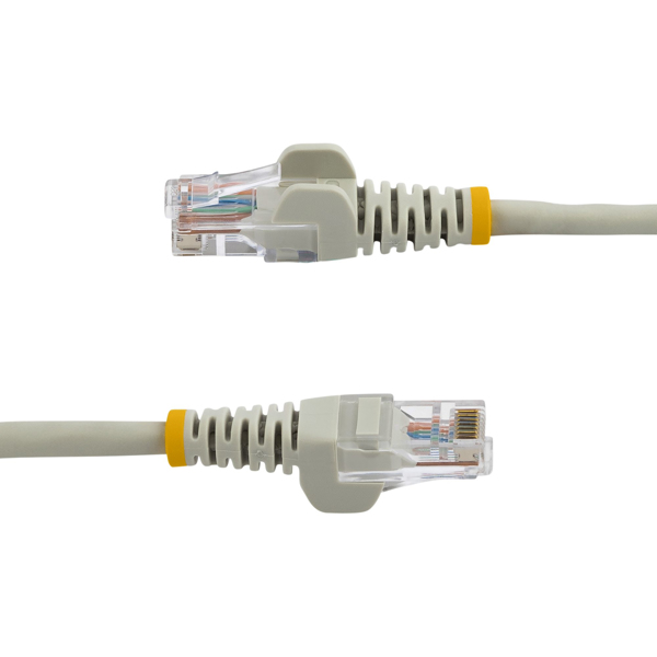 StarTech Cat5e Ethernet Patch Cable with Snagless RJ45 Connectors - 10 m - Gray - 10 m - Cat5e - U/UTP (UTP) - RJ-45 - RJ-45 - Gray - 45PAT10MGR