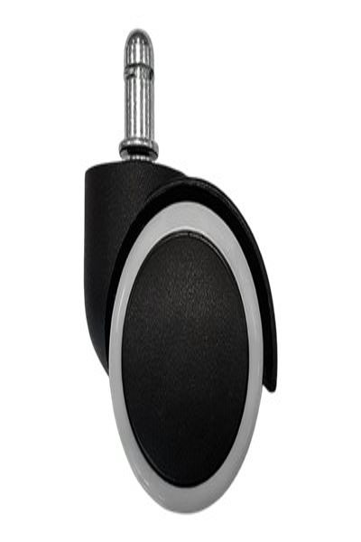 LC-Power LC-CASTERS-5BW - Castor wheels - LC-Power - with most gaming and office chairs - Black - White - Plastic - Rubber - 4.7 cm - LC-CASTERS-5BW