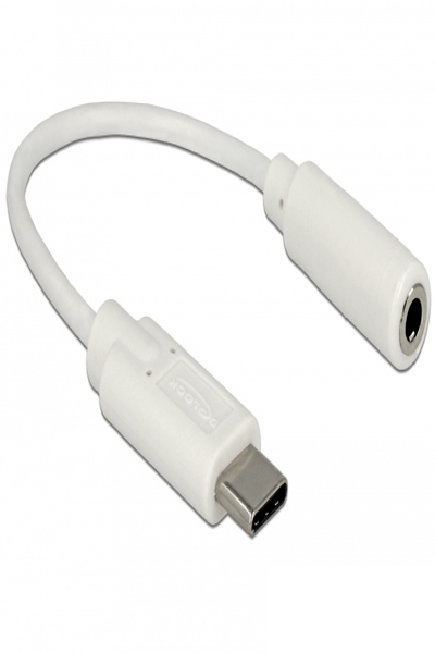 Delock Ljudadapter - 24-pin USB-C hane till mini-phone stereo 3,5 mm hona - 65913