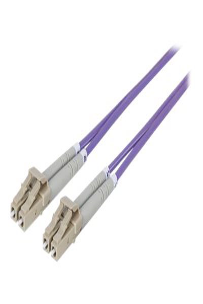 Intellinet Fiber Optic Patch Cable OM4 LC/LC 2m Violet - 750882