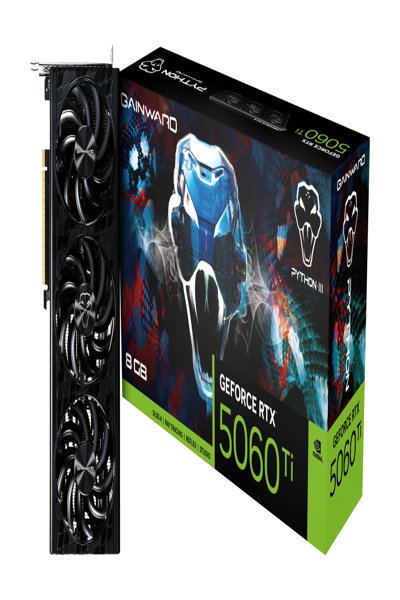 Gainward GWD RTX 5060Ti Python III 8GB GDDR7 - NE7506T019P1-GB2062T