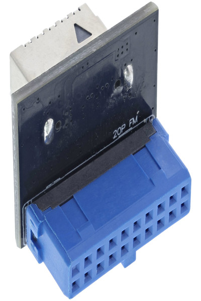 Adaptateur InLine USB 3.0 vers USB 3.1 Key-A pour panneau avant, droit et interne