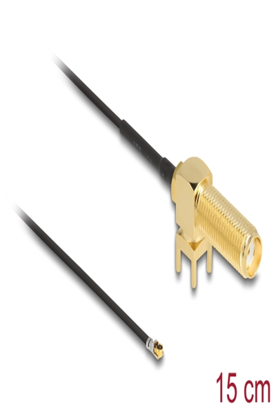 Delock Antenna cable - SMA (R) 90° PCB to MHF 4L (P) - 12031