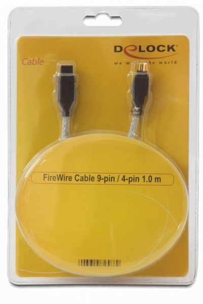 Delock IEEE 1394 cable - FireWire 800 (M) to 4 PIN FireWire (M) - 82588