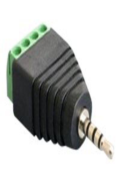 Delock Audio adapter - 4 pin terminal block male to stereo micro jack male - 65454