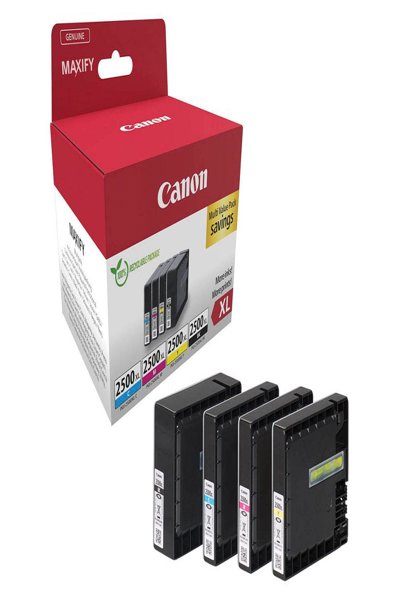 Cartouche d'encre Canon PGI-2500XL haute capacité BK/C/M/Y - Multipack - Encre pigmentée - Multipack