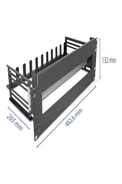 Delock Rack Rail with Circuit Breaker Cover Network Accessory - 67282