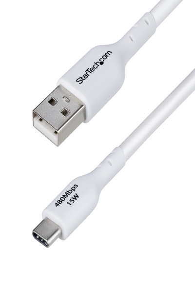 StarTech.com 3m White USB-A to USB-C Charging Cable - USB2AC3MNCWHE