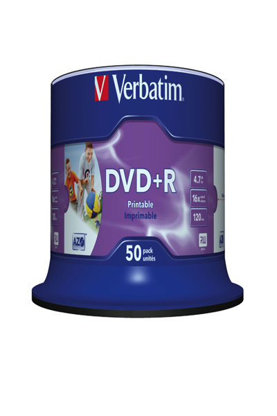 Verbatim 50 x DVD+R - 4.7 GB 16x - 43512
