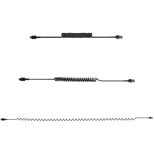 StarTech 1m USB A to USB C cable coiled cable USB 2.0 A to Type-C charging cable robust aramid fiber cell phone fast charging cable (R2ACC-1M-USB-CABLE) - R2ACC-1M-USB-CABLE