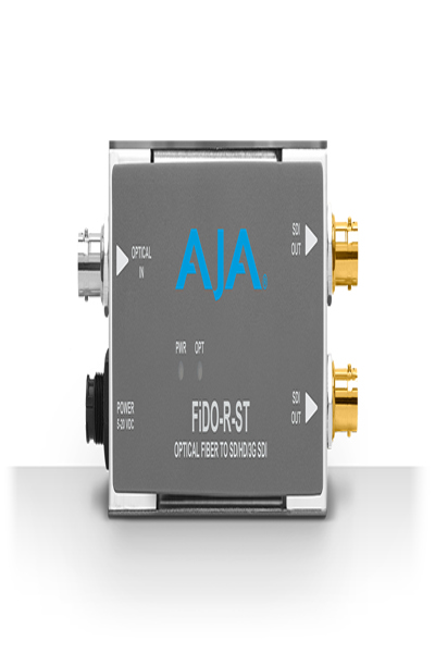 AJA FiDO-R-ST monocanal ST fibre optique vers SDI