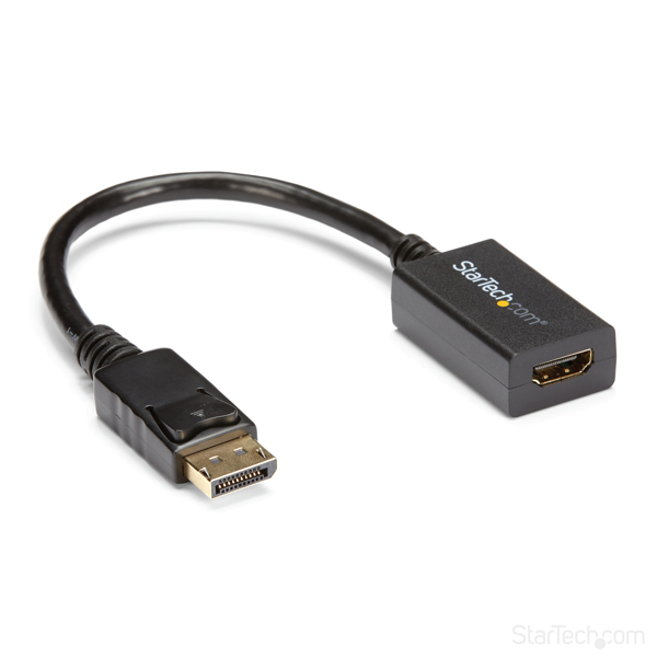 StarTech DisplayPort to HDMI Video Adapter / Converter (Male/Female) - DP to HDMI with up to 1920x1200 - DP / HDMI Length 25cm - Video Connection - DisplayPort / HDMI - 26.5 cm - DP2HDMI2