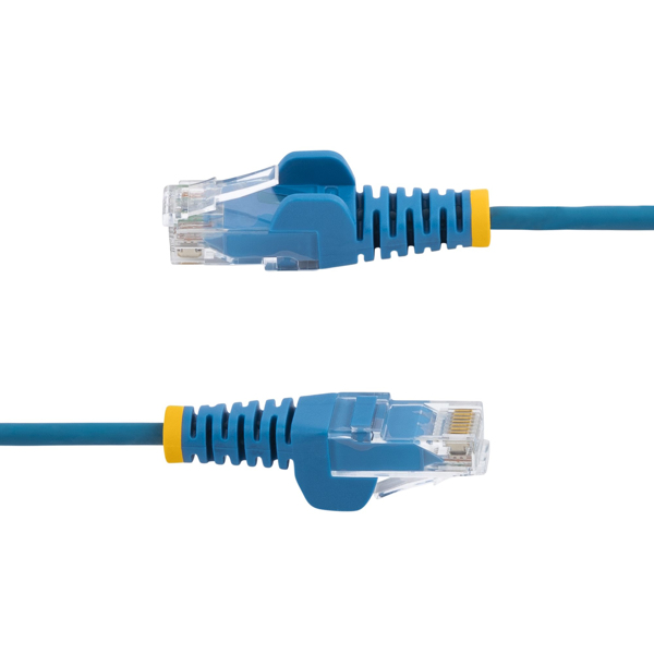 StarTech 2.5m CAT6 Cable Slim Snagless Blue - N6PAT250CMBLS