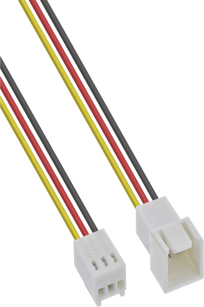 InLine Fan Cable Extension 3pin Molex male/female length 0.30m - 33328