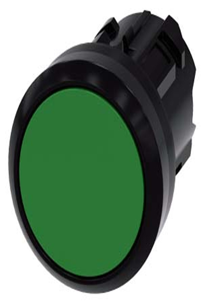 Siemens 3SU10000AB400AA0 Push Button Black Green