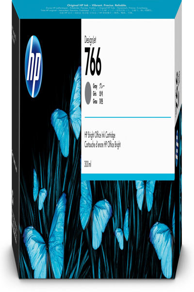 HP 766 300-ml Gray DesignJet Ink Cartridge